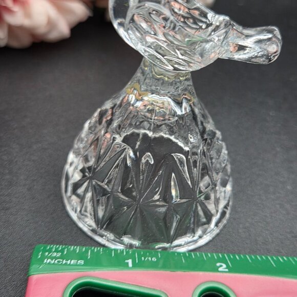 Vintage HOFBAUER Byrdes German Crystal Mini Taper Candle Holder Bird - Picture 12 of 12